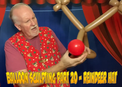 Balloon Sculpting with Pastor Brett - Part 20: Reindeer Hat