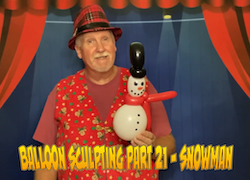 Balloon Sculpting with Pastor Brett - Part 21: Snowman