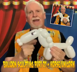 Balloon Sculpting with Pastor Brett - Part 27: Horse/Unicorn