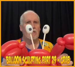 Balloon Sculpting with Pastor Brett - Part 29: Crab