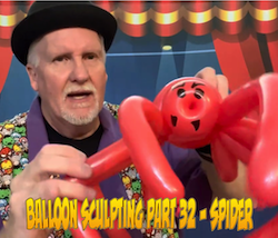 Balloon Sculpting with Pastor Brett - Part 32: Spider