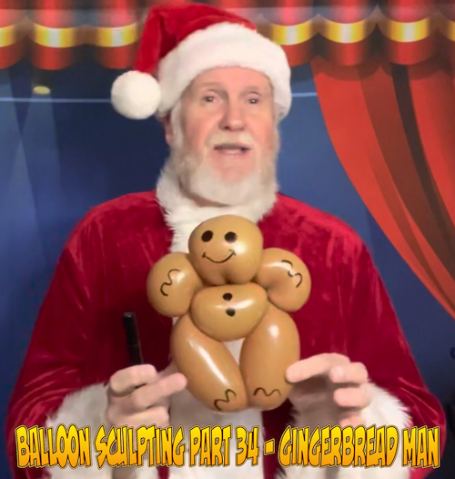 Balloon Sculpting with Pastor Brett - Part 34: Gingerbread Man