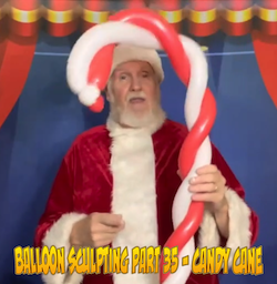 Balloon Sculpting with Pastor Brett - Part 35: Candy Cane